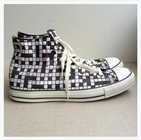Converse US 12 Crossword Puzzle Lace-Up Sneakers - Picture 2 of 9